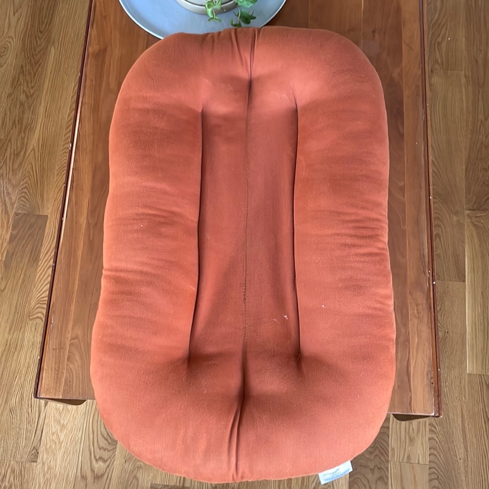 Snuggleme organic infant lounger gingerbread